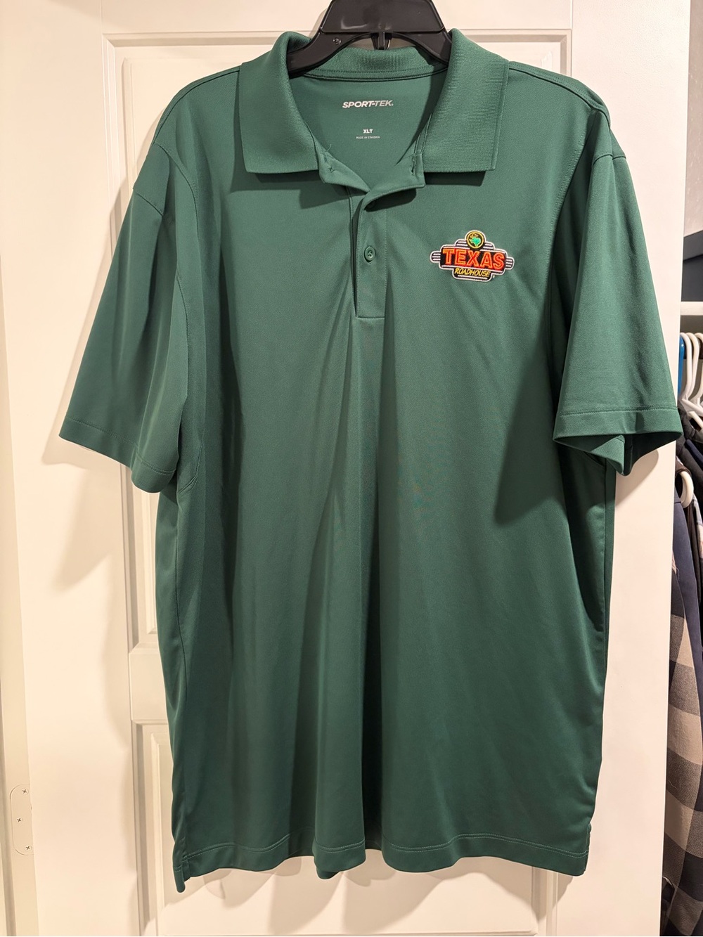 Texas Roadhouse Men’s Sport-Tek Dark Green Polo Size: XLT